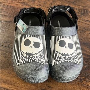 Nightmare before Christmas, pumpkin king black clogs men’s size 9, new with tags